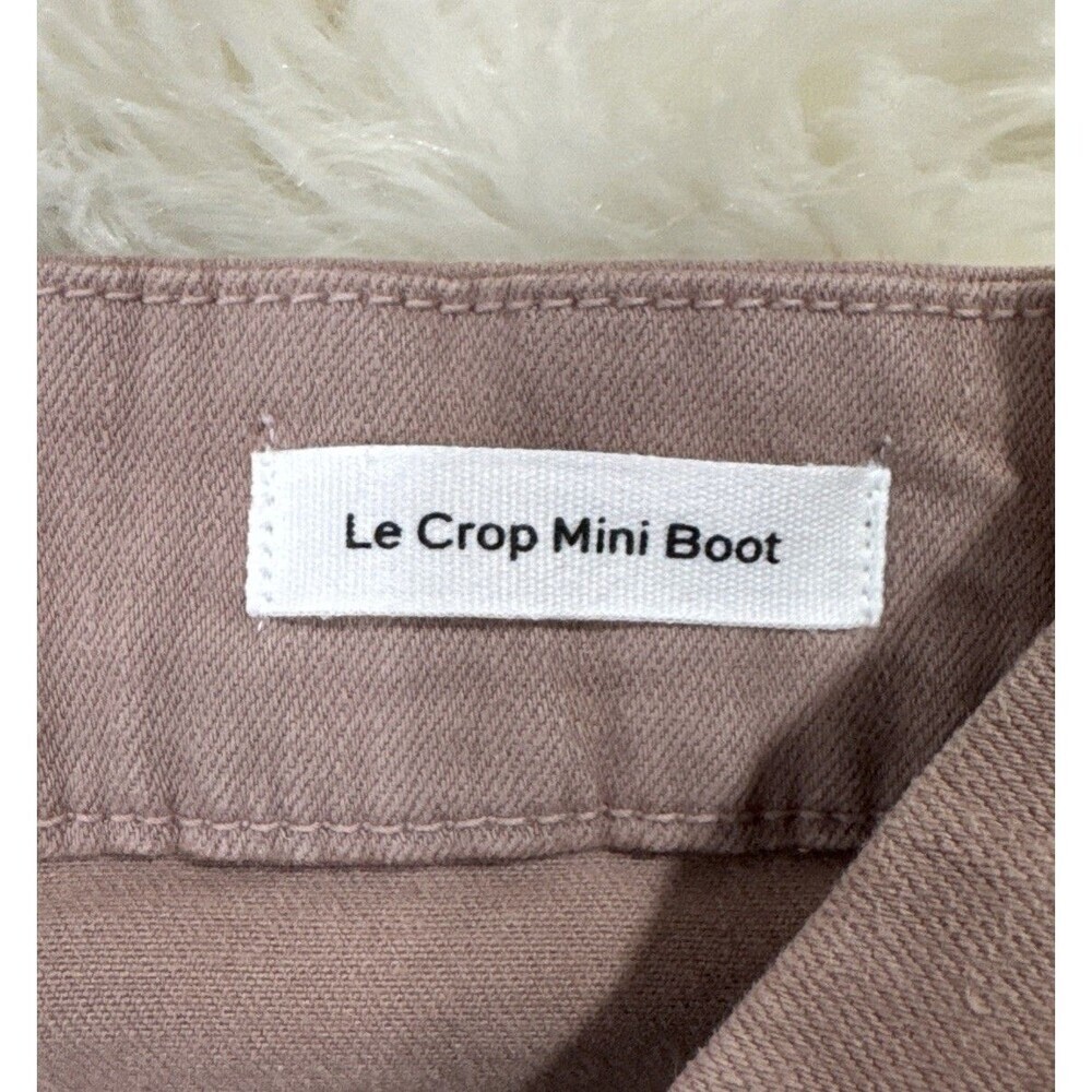 Frame X Aerin Le Crop Mini Boot Jeans 24 (25x26.5) Dusty Rose Ankle Hemmed Women - Picture 3 of 12